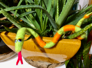 Wet Felted Wiggly Snake (Gr. K-3) (In-person)