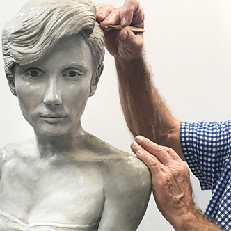 Figure Study in Clay with a Live Model