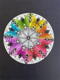 Zen Butterfly Mandala