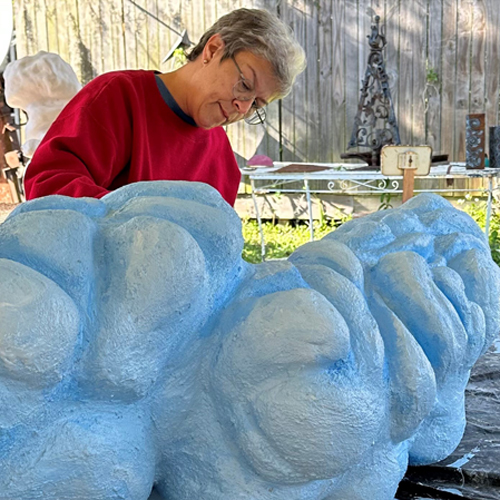 Sculptural Garden Art in Concrete