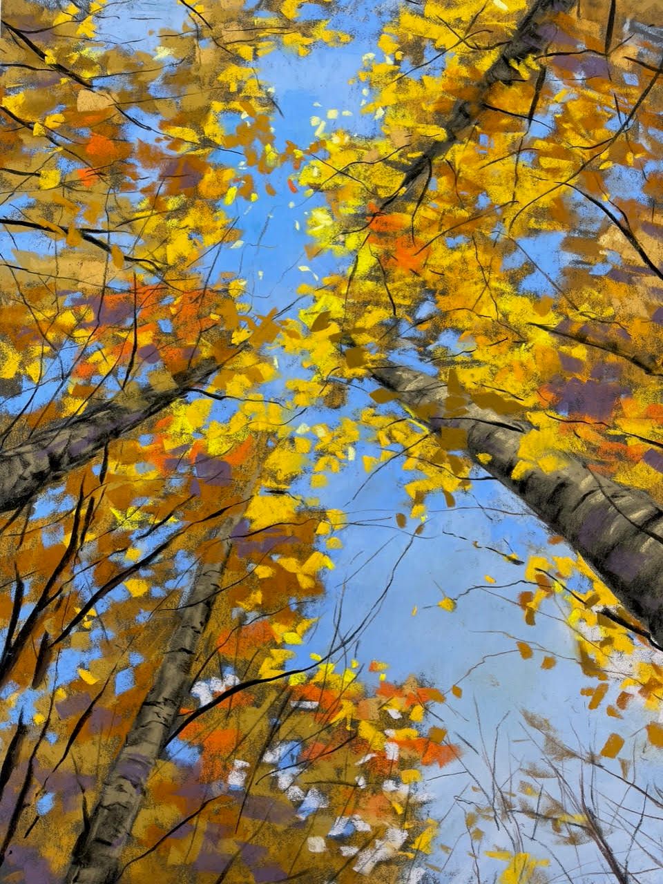 434-The Golden Glow: Capturing Autumn Landscapes in Pastel