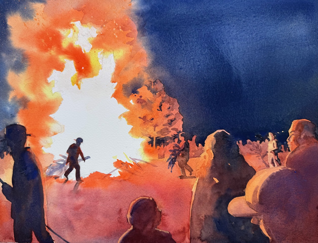 439-Night Shades: Spooky Landscapes in Watercolor