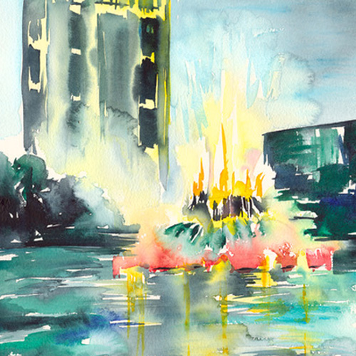 Collaborating with Watercolor 4/19