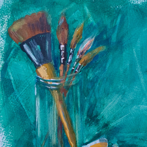 Gouache Painting Explorations 3/21