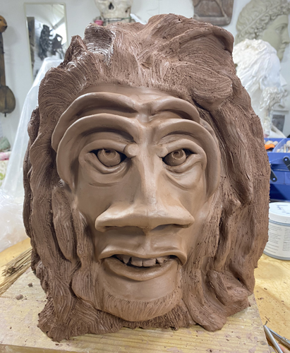 Sculpting Bigfoot or Alien 6/6