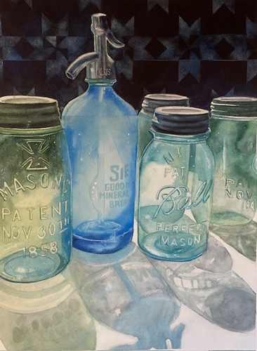Watercolor Elegance (Winter Garden)